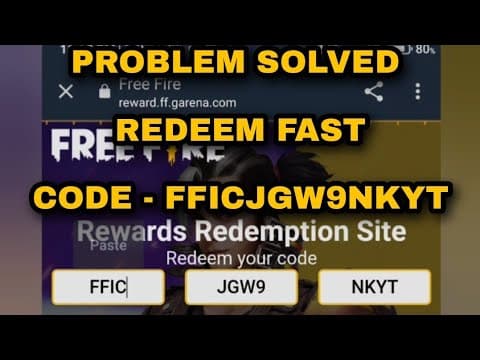 PROBLEM SOLVED 😍😍FREE FIRE REDEEM CODE REDEMPTION SITE  👍🏻 REDEEM FAST