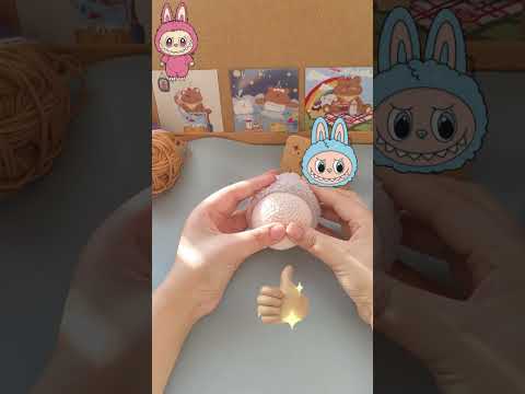 🧵 Crochet Labubu preview!Pattern coming soon 💛