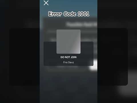 Error Code 1001 | Roblox | Lauren Gaming