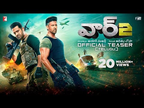 WAR 2 Official Teaser | Telugu | Hrithik Roshan, NTR, Kiara Advani | Ayan Mukerji | YRF Spy Universe