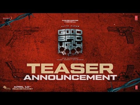 Good Bad Ugly (Teaser Announcement): Ajith Kumar | Trisha Krishnan | Adhik Ravichandran | T-Series