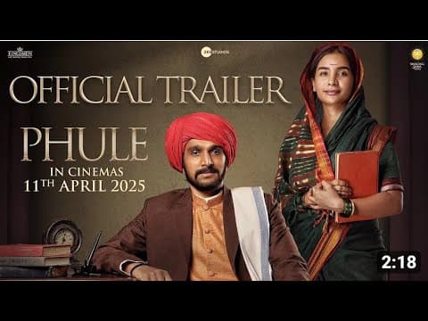 Phule | Official Trailer | Pratik Gandhi & Patralekhaa | Ananth Narayan Mahadevan | April 11, 2025