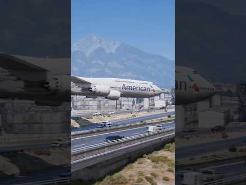 747 Makes an Impossible Highway Landing Without Landing Gear