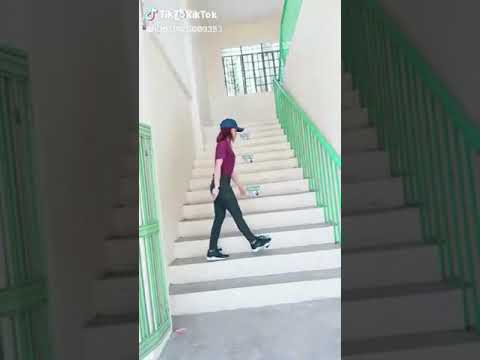 Tiktok Stair Shuffle Dance challenge (Krishna May Medina)