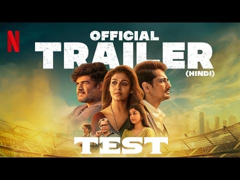 TEST | Madhavan, Nayanthara, Siddharth, Meera Jasmine | Hindi Trailer | Netflix