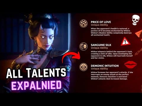 Crazier than you think 😈 New Hero Widow talents and abilities explained || Shadow Fight 4 Arena