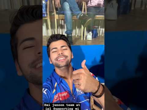 Hai Junoon Supporting Mumbai in IPL | Siddharth Nigam #siddharthnigam #shorts  #sumedhmudgalkar