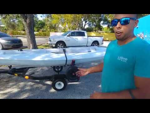 Right on trailer demonstration Liquid Surf and Sail