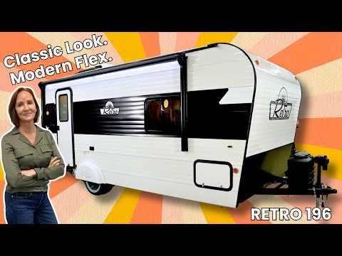 This Modern Trailer Has Amazing Retro Vibes! - 2026 Sunset Park RV Betty Retro 196 Full Tour