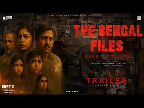 THE BENGAL FILES - Trailer (Fan made) | Vivek Agnihotri | Abhishek A | Pallavi J | 5 Sept 2025