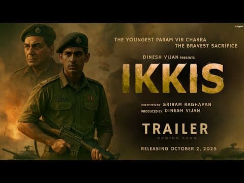 Ikkis - Trailer  | Dharmendra | Agastya N | Jaideep A | Dinesh Vijan | Sriram R | Dec 2025