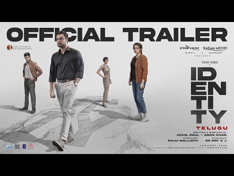 IDENTITY (Telugu) Trailer | Tovino Thomas | Trisha | Vinay Rai | Akhil Paul | Anas Khan| Jakes Bejoy