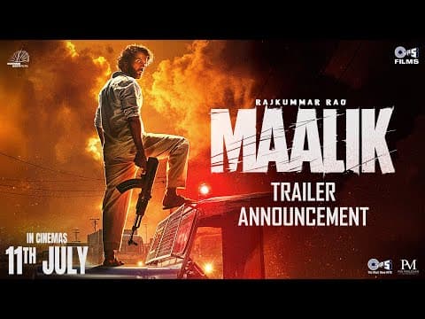 Maalik Trailer - Announcement | Rajkummar Rao | Pulkit | Kumar Taurani & Jay Shewakramani |11th July