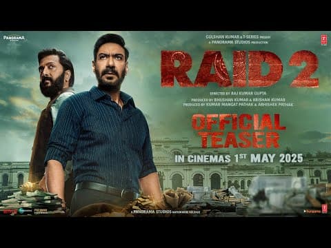 RAID 2 Teaser: Ajay D | Riteish D | Vaani K | Raj Kumar | Abhishek P | Kumar M | Bhushan K,Krishan K