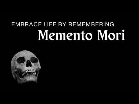 💀✨️ Memento Mori Philosophy - Remember you must die