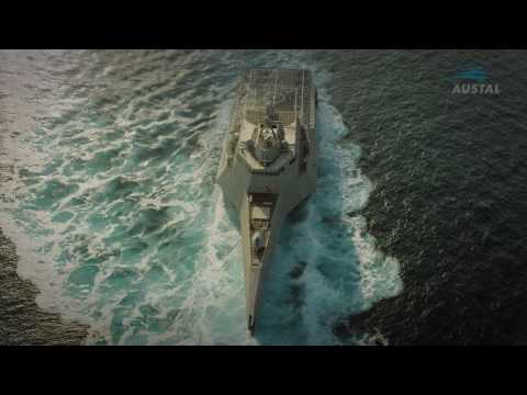 Austal USA - Littoral Combat Ship INDY variant Highlight Video (LCS 12 update)