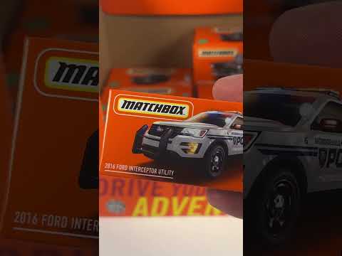 Opening Matchbox 2016 Ford Interceptor Utility and MBX Cycle Trailer #shorts