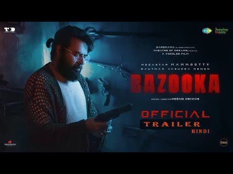 Bazooka - Official Trailer Hindi | Mammootty | Gautham Vasudev Menon | Deeno Dennis