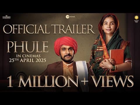 Phule | Official | Trailer | Pratik Gandhi | Patralekha | Ananth Narayan Mahadevan | 1080p