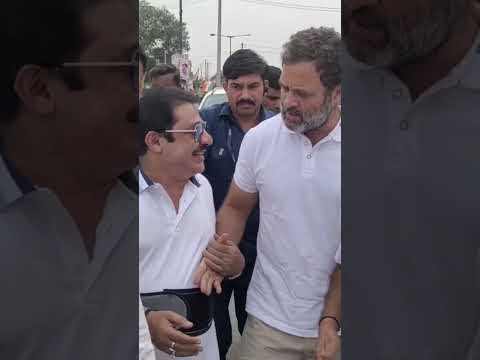Rahul Gandhi met MLA BZ Zameer ahmed khan