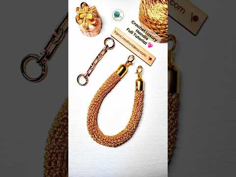 WOW 🤩 Crochet Luxury Bag Handle 🧶 Rope | Preview! #Shorts #crochet